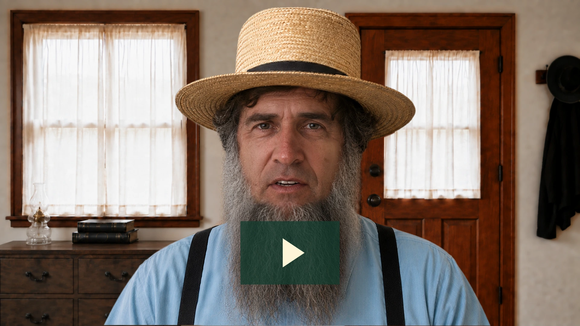 Jacob introducing The Amish Way to Stretch a Dollar.